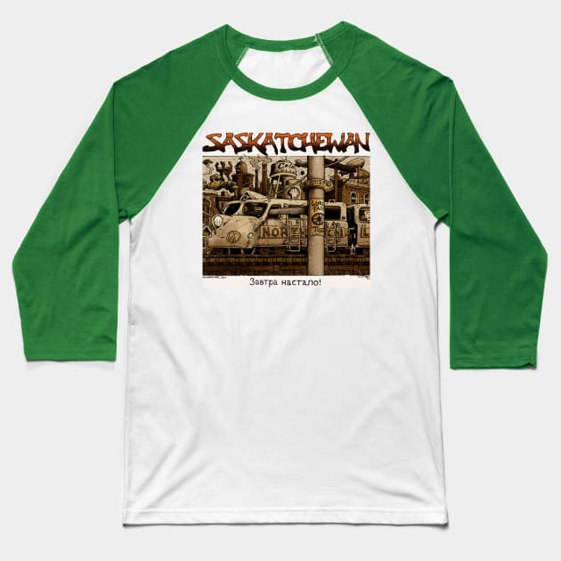 Tourism: Saskatchewan Baseball T-Shirt by Froobius